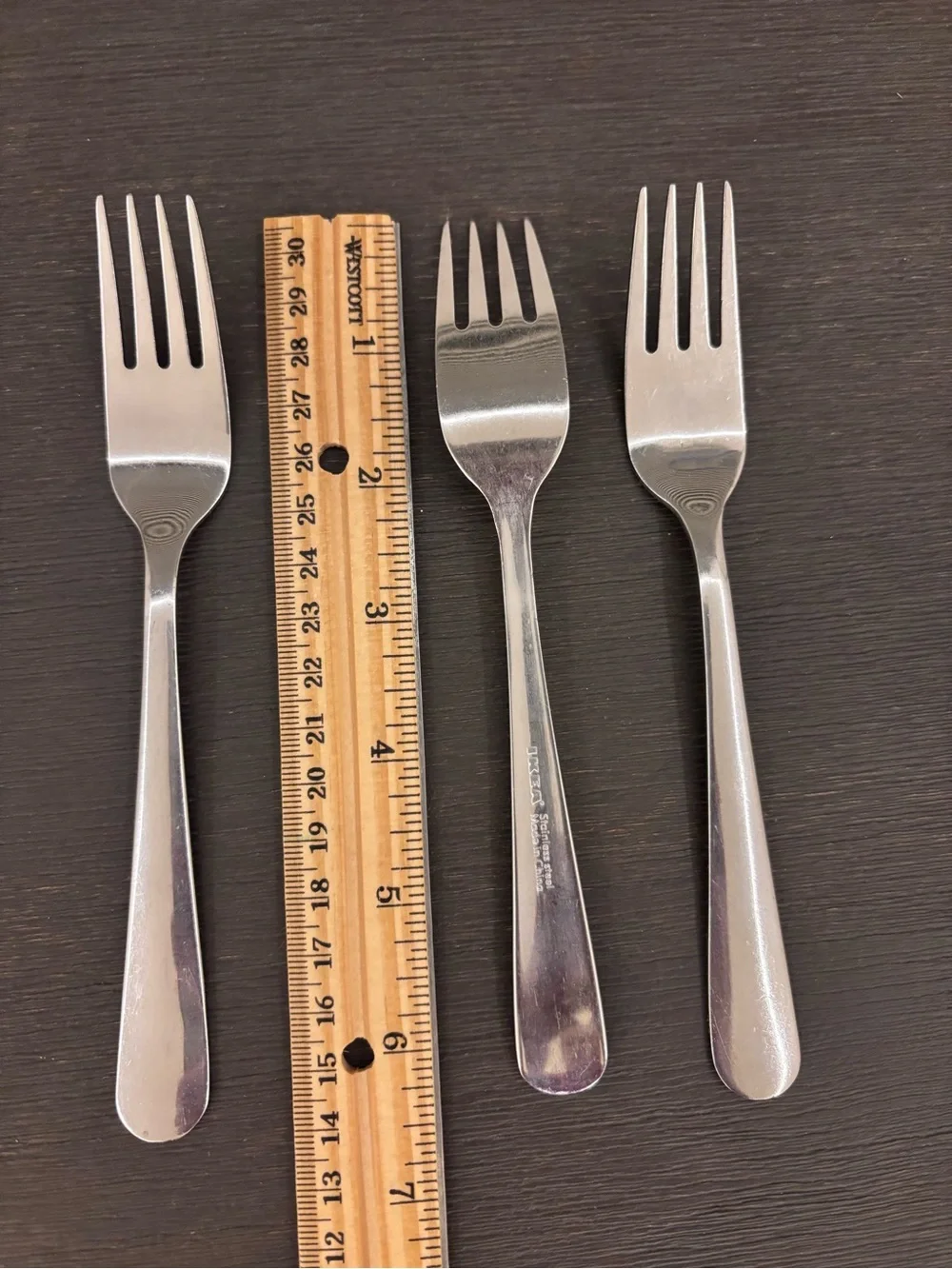 Lot 3 IKEA DRAGON Stainless Steel Salad Appetizer Forks Flatware Replacement
